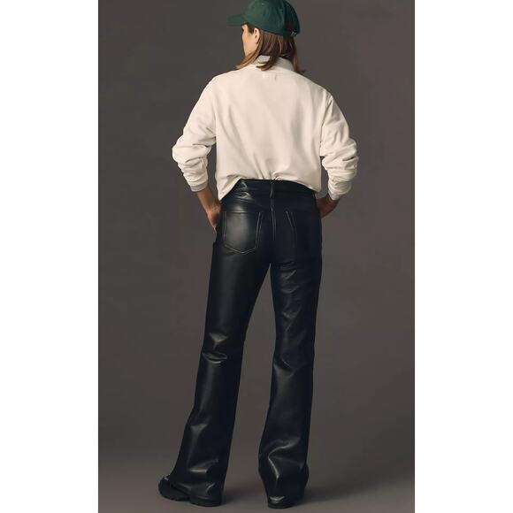 NWT Citizens of Humanity High-Rise Black Leather Pants - 29 waist - Picture 3 of 5